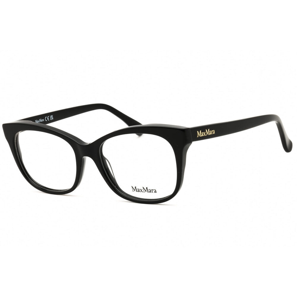 NWT Max Mara MM5094 001 Black Cat Eye Eyeglasses 52mm